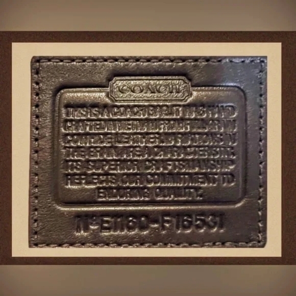 Coach Penelope Peyton Brown Soft Leather Satchel EUC (Full Inclusion) - Picture 13 of 16